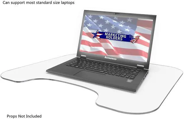 Alt view image 4 of 6 - 6 Pack Portable Lap Desk 22" Clear Acrylic Activity Lap Tray Lightweight for Coloring Writing Drawing Eating Studying 3/16" Thick by