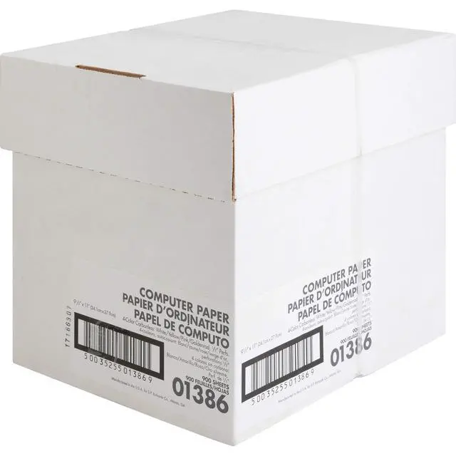 Alt view image 2 of 4 - Universal 01386 Computer Ppr,Multipart,4-Parts,9-1/2-Inch x11-Inch,900/CT,WE/YW/PK/GD