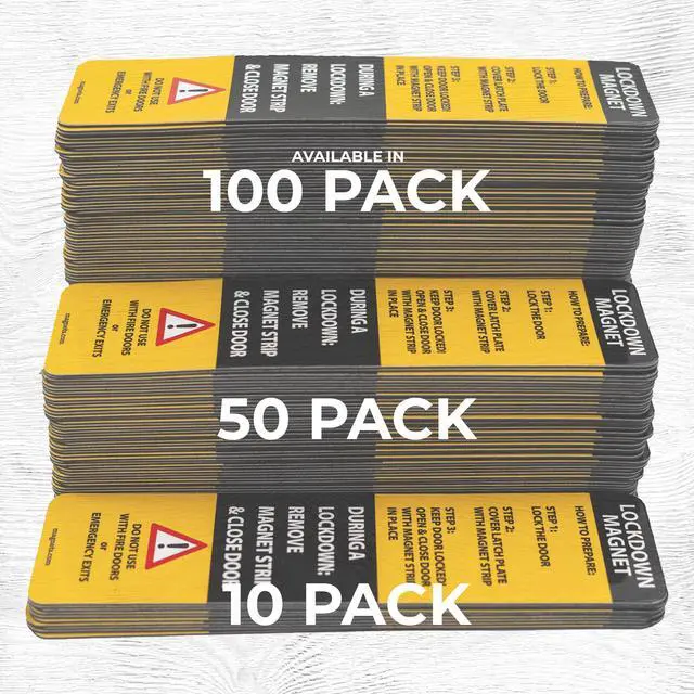 Alt view image 3 of 4 - Magnetic Strips for School Lockdowns -Durable 40mil Magnetic Strip (Blue 100) - Made in USA