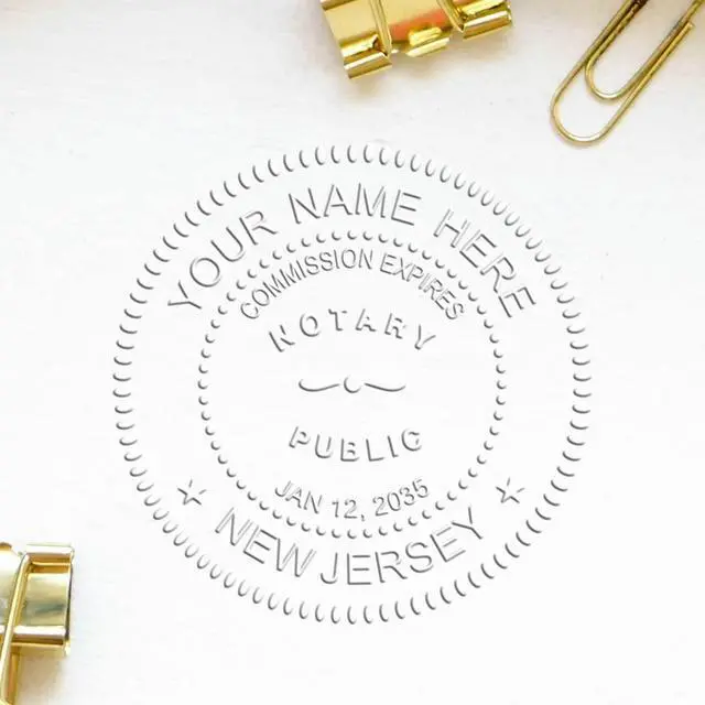 Main image of Premium Heavy Duty New Mexico Notary Embosser Seal, Long Reach Desk NM Notarial Seal, 1-5/8 Dia Size, New Mexico Notary Board Compliant - Ideal for Notary Professionals in New Mexico