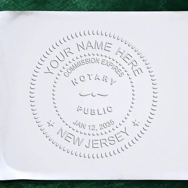 Alt view image 4 of 6 - Premium Heavy Duty New Mexico Notary Embosser Seal, Long Reach Desk NM Notarial Seal, 1-5/8 Dia Size, New Mexico Notary Board Compliant - Ideal for Notary Professionals in New Mexico
