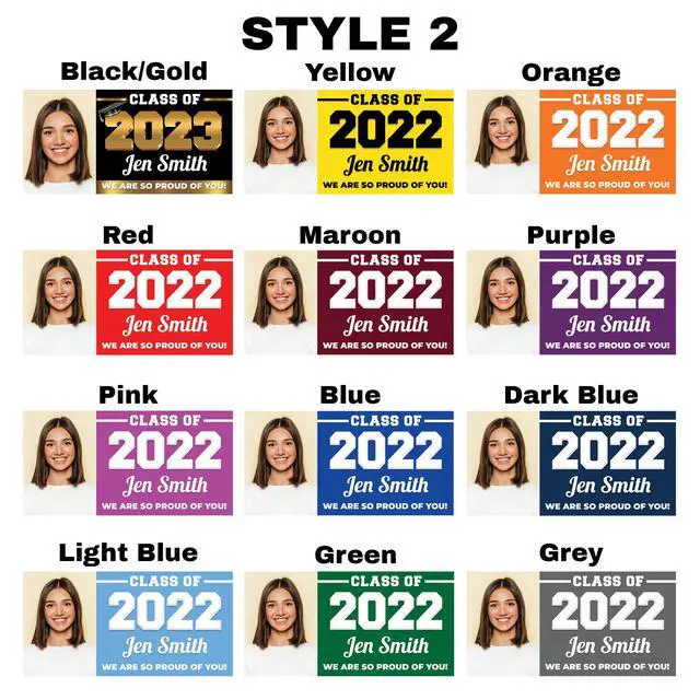 Alt view image 3 of 6 - Custom Graduation Banner by - Class of 2023 Customizable Personalized Celebration Congrats with Photo (5x10)
