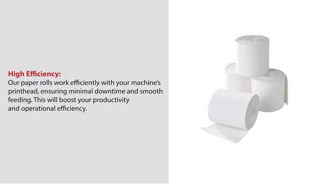 Alt view image 2 of 6 - Thermal Cash Register/POS Rolls, 3 1/8" x 230', BPA Free, for Office, School & Home