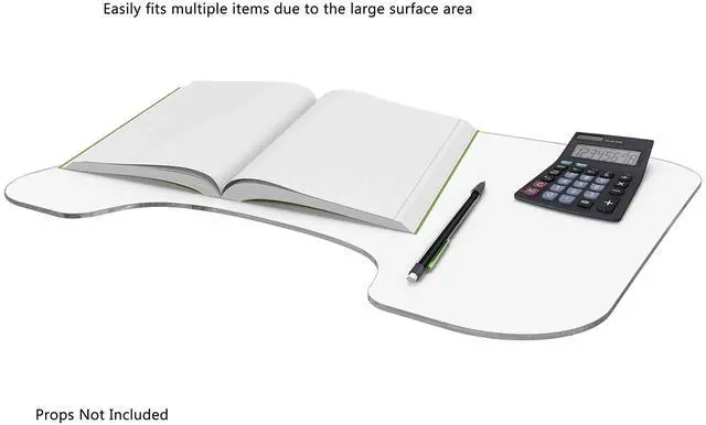 Alt view image 6 of 6 - 4 Pack Portable Lap Desk 22" Clear Acrylic Activity Lap Tray Lightweight for Coloring Writing Drawing Eating Studying by