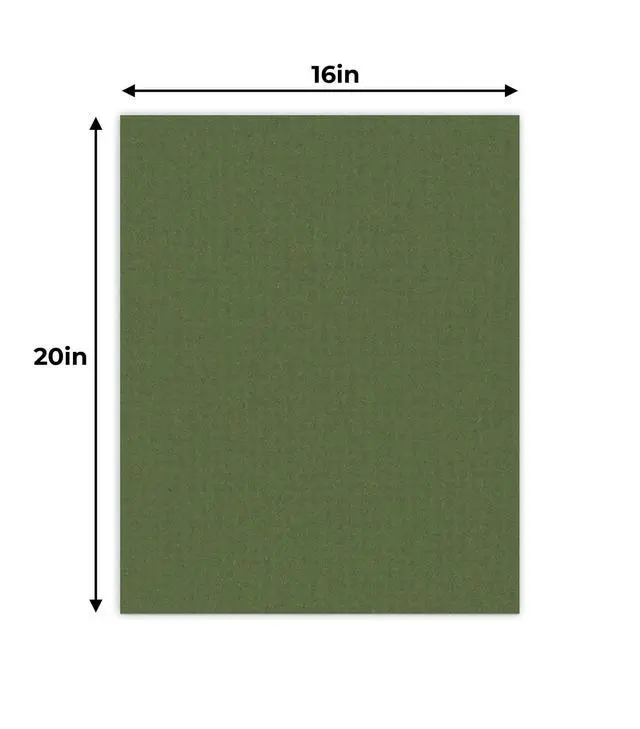 Alt view image 3 of 3 - Dill Green 16x20 Backing Board - Uncut Photo Mat Board (10-Sheets)
