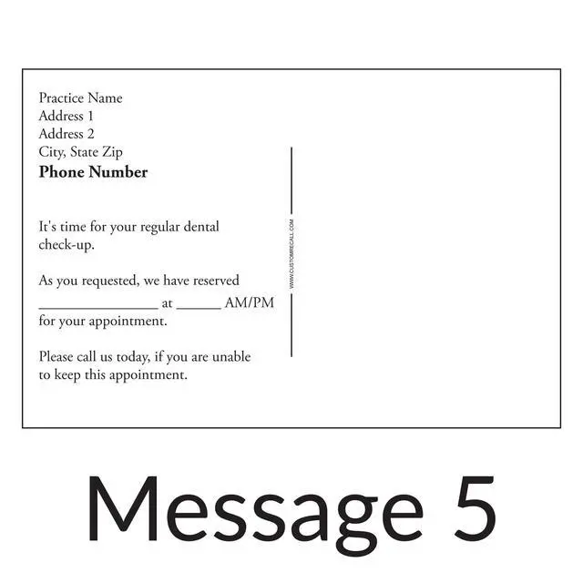 Alt view image 6 of 6 - Appointment Reminder Postcards for Dentists. Customize Card Front and Back with Practice Info. 4"x6" Card, Full Color Front with Premium High Gloss UV Coating, Premium 16 Pt. Card Stock (1000)