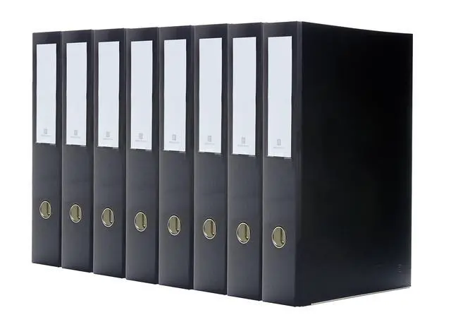 Alt view image 4 of 6 - 3-Ring Premium Legal Binder for 8.5" x 14" Paper, 8pk - Black, by | 2" Spine Width, 325 Sheet Capacity, 1.25" D-Rings, Linen-Textured Covers, Steel Reinforced Edges, Spine Label Included