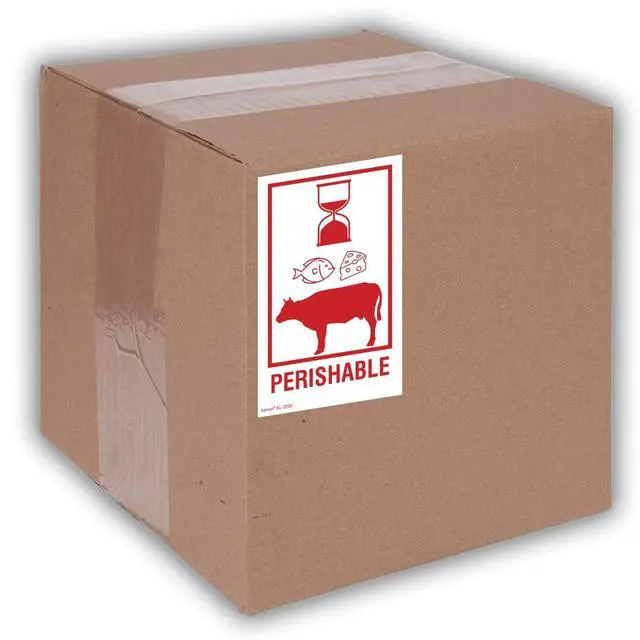 Alt view image 4 of 5 - 3" X 5" Perishable Safe Handling Warning Stickers for Shipping and Packing - 500 Adhesive Labels Per Roll (10 Pack)