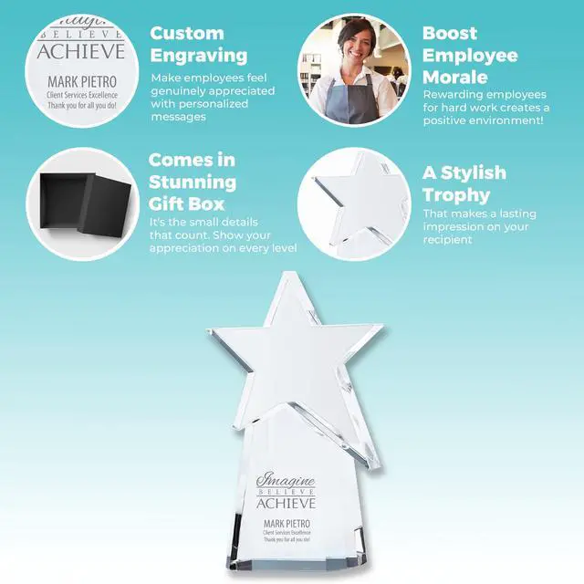 Alt view image 4 of 5 - Engraved Pillar of Success Crystal Trophy