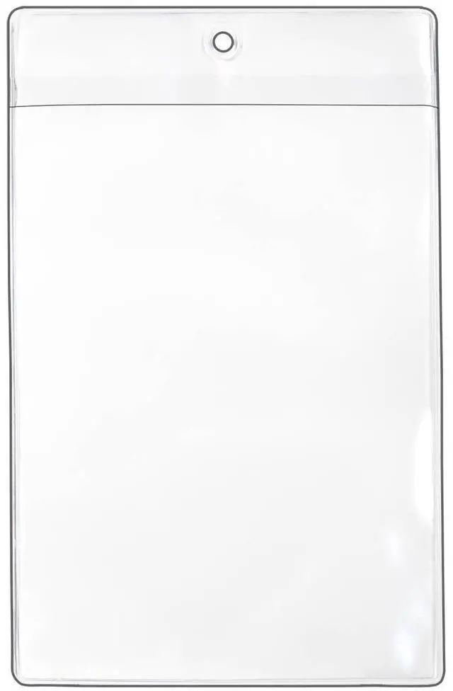Main image of StoreSMART Plastic Job Ticket Holders - 200 Pack - 4" x 6" - Open Short Side (HPE107S-200)