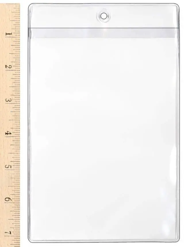 Alt view image 2 of 3 - StoreSMART Plastic Job Ticket Holders - 200 Pack - 4" x 6" - Open Short Side (HPE107S-200)