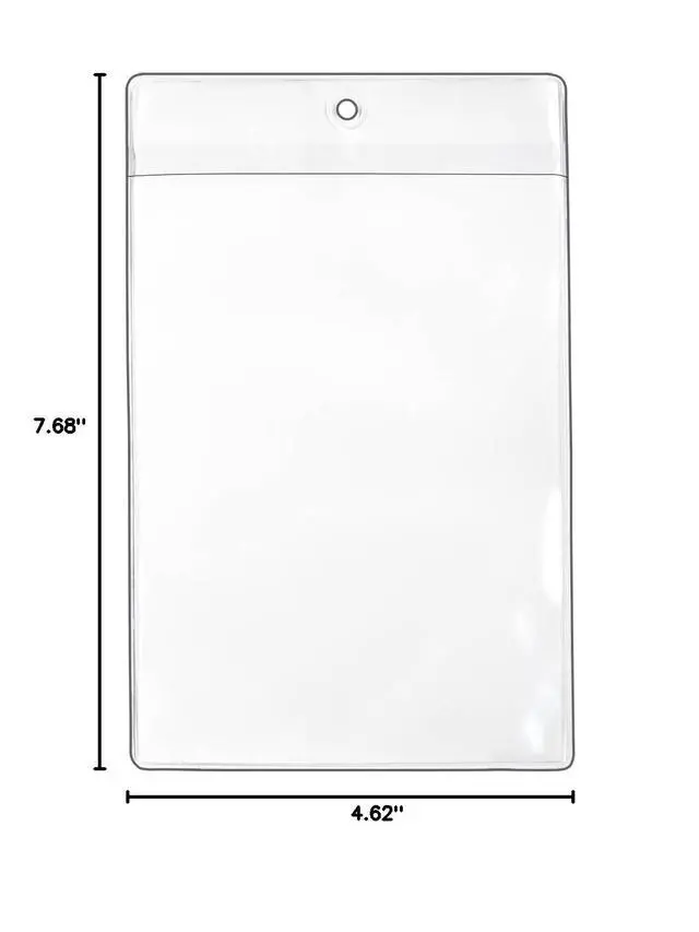 Alt view image 3 of 3 - StoreSMART Plastic Job Ticket Holders - 200 Pack - 4" x 6" - Open Short Side (HPE107S-200)
