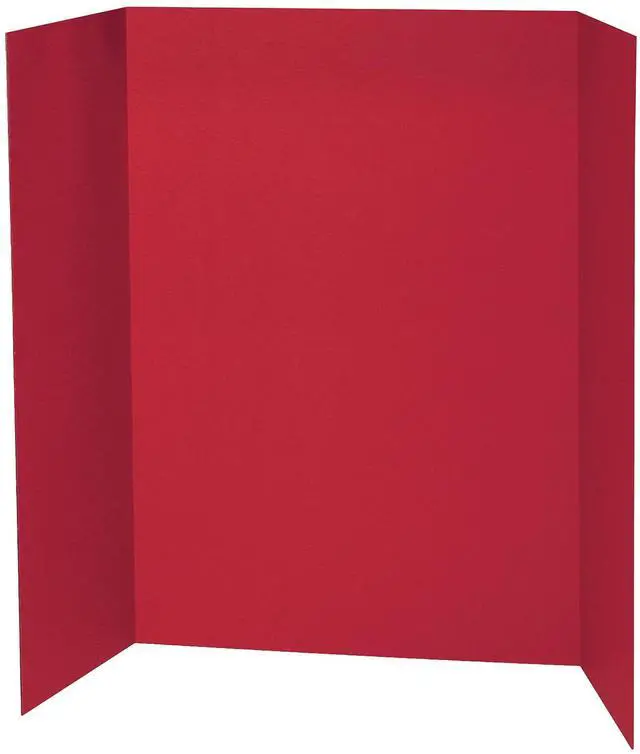 Main image of Presentation Boards P3770, Single Wall, 48" x 36", Red, 24 Count