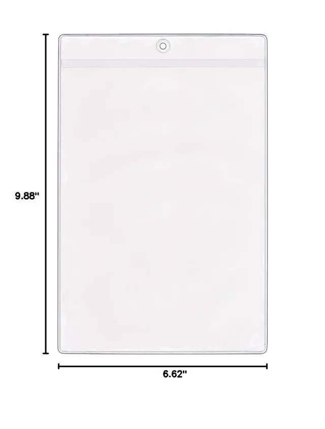 Alt view image 2 of 2 - StoreSMART - 6 x 9 Job Ticket Holders 300-Pack - Vinyl Plastic - Open Short Side - HPE109S-300