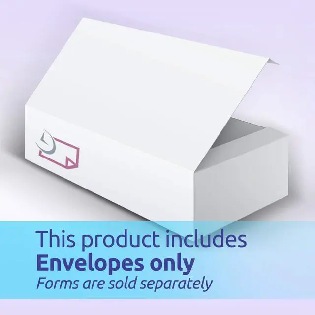 Alt view image 4 of 6 - W-2 Tax Forms Double Window Security Envelopes, (Pack of 500 Envelope)