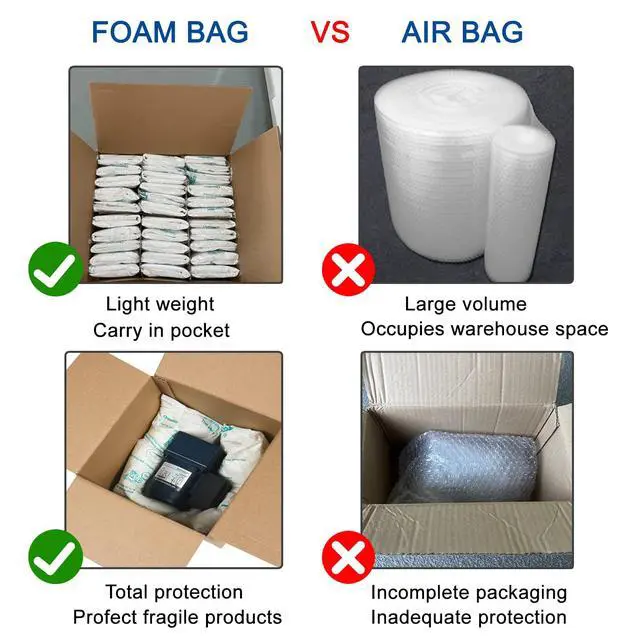 Alt view image 3 of 6 - Expanding Foam Packaging for PC & lrreqular-Shapedltems for Shipping 40 Pack Faster Foaming BetterShaping Handy Foam Room Temperature Packaging Bag#80 (40 Pack, 80)