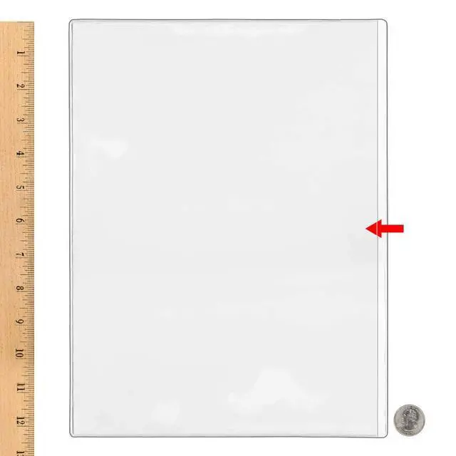 Alt view image 2 of 3 - StoreSMART - 9" x 12" Non Adhesive Pockets - Open Long Side - 100 Pack - PE2996L-100