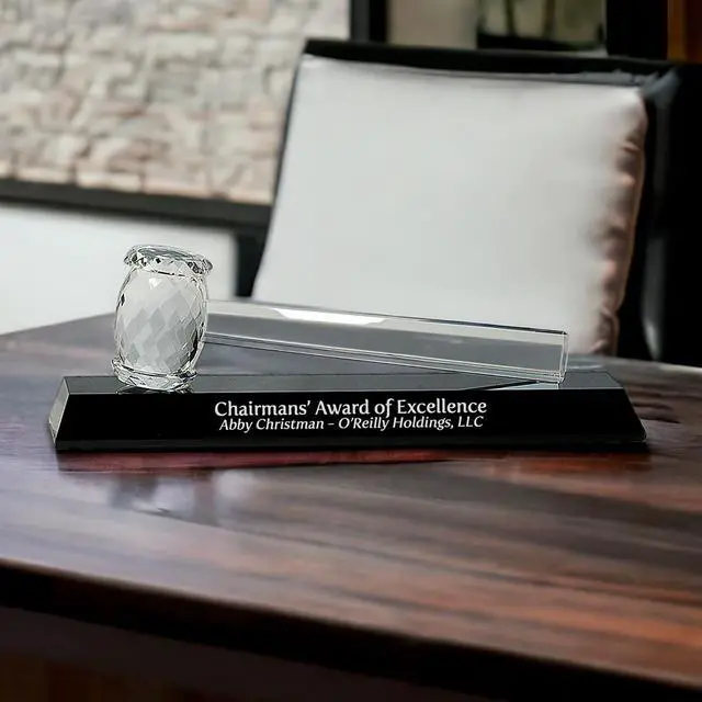 Alt view image 2 of 4 - Crystal Gavel with Free Engraving (Customize Now!)
