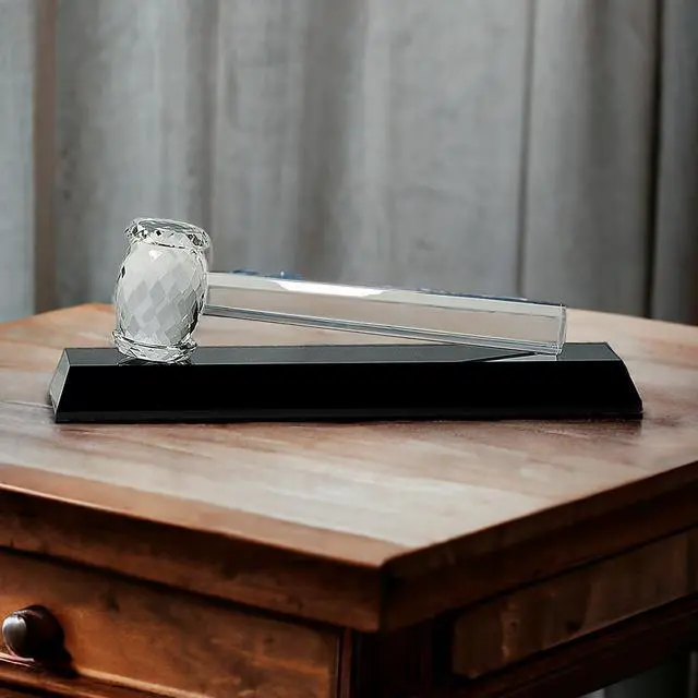 Alt view image 3 of 4 - Crystal Gavel with Free Engraving (Customize Now!)