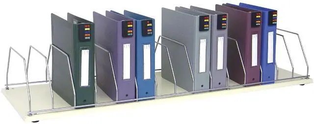 Main image of Office File Organization Chart Holder & Accordion Binder Storage Rack | Capacity (48W X 15D) | Desktop File Sorter & Folder Organizers for Home & Office| Perfect Binder Rack & Storage Solution!