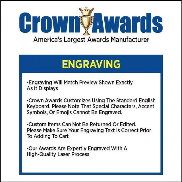Main image of Customizable Crystal Gavel Award - 10" Crystal Gavel with Base Gift Includes Free Personalization Prime