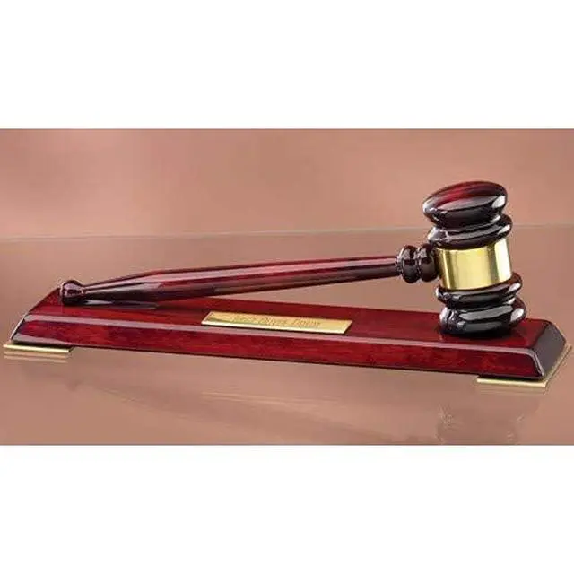 Alt view image 3 of 3 - Rosewood Gavel Award with Free Engraving (Customize Now!)