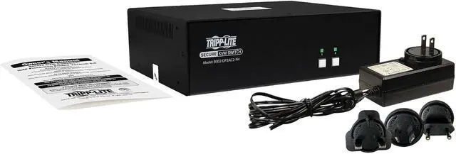Alt view image 4 of 4 - Tripp Lite Secure KVM Switch 2-Port Dual-Head DisplayPort, US Government NIAP-Certified PP4.0 Security, Common Access Card (CAC) Port, 4K @ 30Hz Video, TAA Compliant, 3-Year Warranty (B002-DP2AC2-N4)