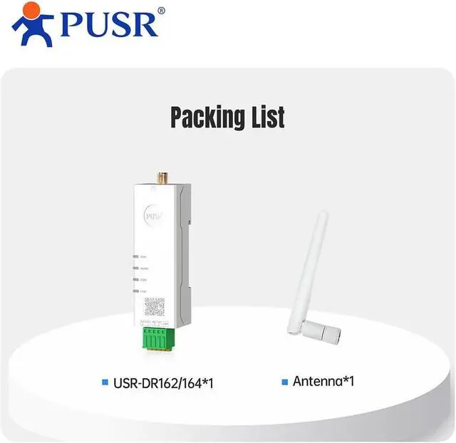 Alt view image 6 of 6 - Serial to Dual Band WiFi Converter RS485 to WiFi Converter Modbus Gateway with MQTT IEEE802.11 a/b/g/n USR-DR164