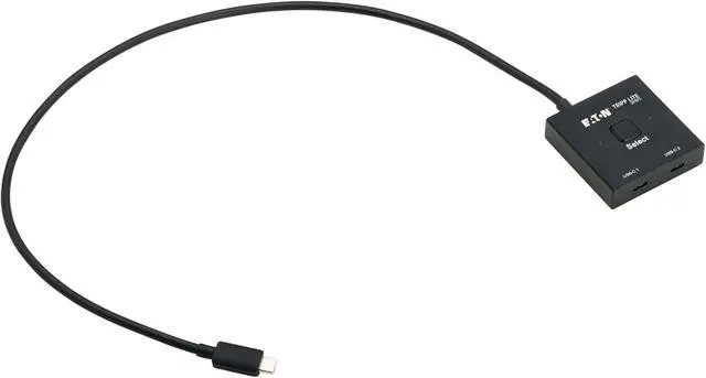 Alt view image 6 of 7 - Tripp Lite 2x1 Bi-Directional USB-C Switch, 10 Gbps Data Transfer, 8K@60Hz or 4K@120Hz Video, 100W PD Charging, USB 3.2 Gen 2, HDCP Passthrough, No Software Needed, 3-Year Warranty (U415-002-BDS)