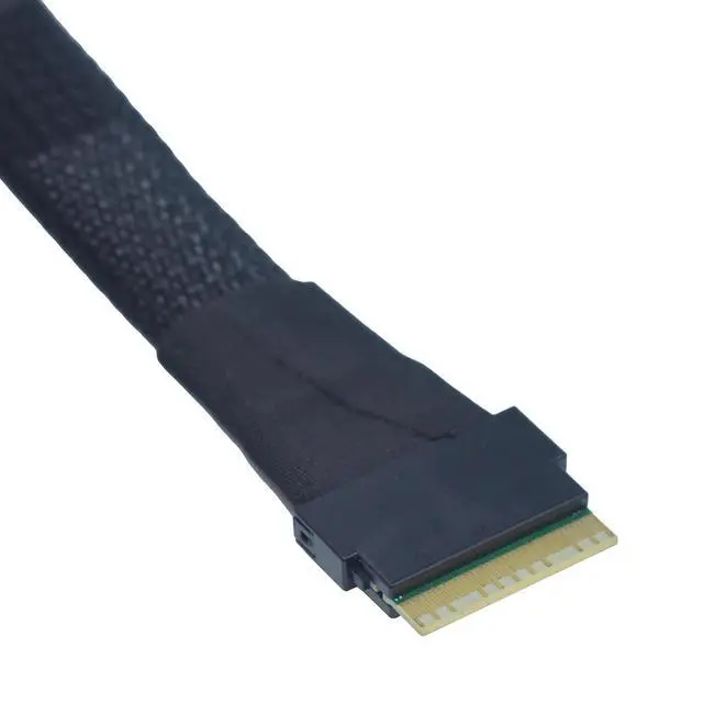 Alt view image 4 of 7 - PCIe 5.0 MCIOx8 74Pin to Slim SAS SFF-8654 8i Cable for Server Backplane, 1.6ft (50cm)