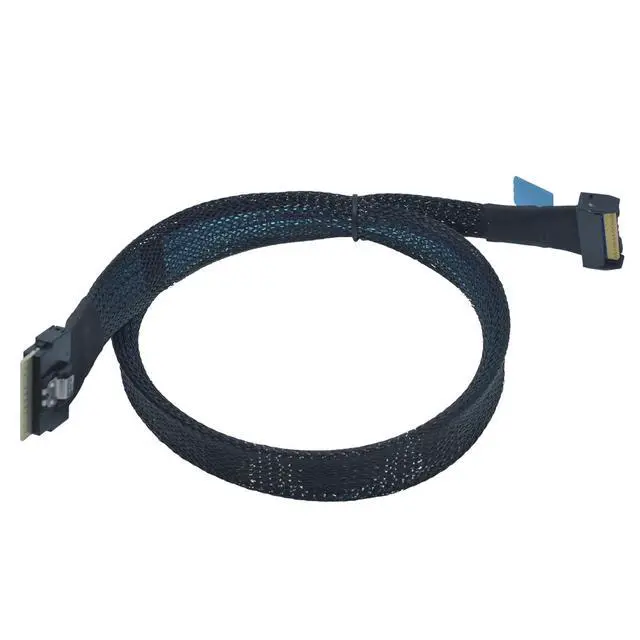 Alt view image 2 of 7 - PCIe 5.0 MCIOx8 74Pin to Slim SAS SFF-8654 8i Cable for Server Backplane, 1.6ft (50cm)