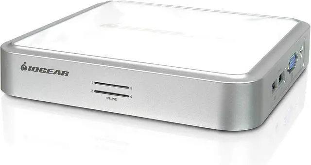 Alt view image 2 of 6 - IOGEAR 4-Port MiniView Micro VGA USB KVM Switch with Audio and Cables, GCS634U