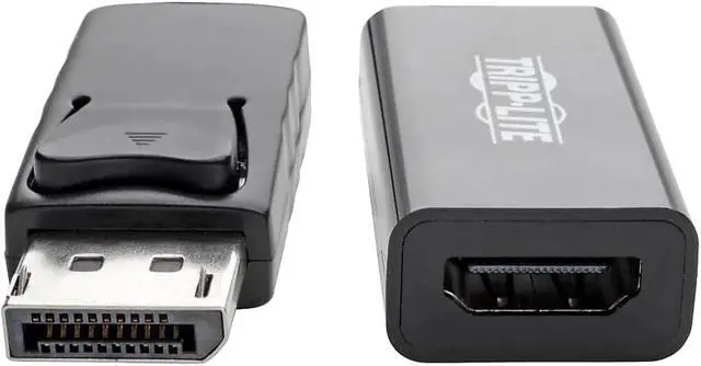 Alt view image 4 of 5 - Tripp Lite DisplayPort to HDMI Adapter Converter 4K @ 60Hz, Latching Connector, DP 1.2 to HDMI 2.0 M/F, DP to HDMI (P136-06N-H2V2LB)