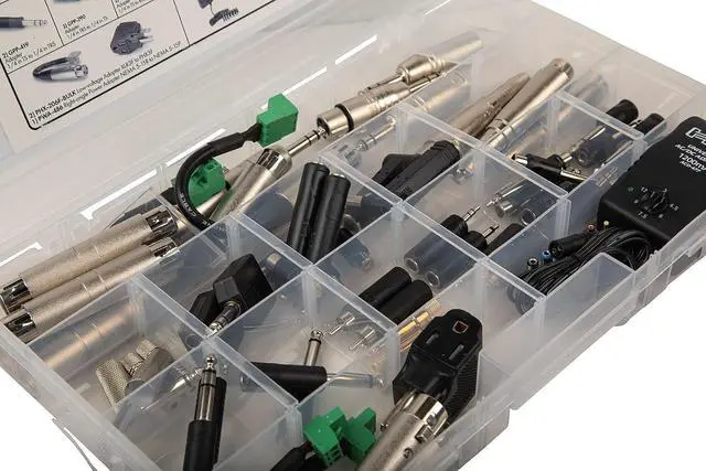 Alt view image 6 of 7 - Hosa MAK-582 PatchPal Ultimate Connectivity Toolkit for Audio Troubleshooting & Signal Integration, Essential Gear for Live Sound, Studio, Broadcast & AV Professionals, 52 Pieces