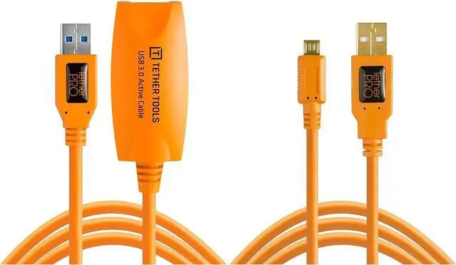 Main image of Tether Tools TetherPro USB 2.0 to USB Micro-B 5-Pin Cable Bunde with USB 2.0 to USB Female