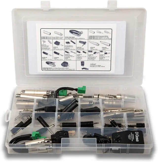 Alt view image 4 of 7 - Hosa MAK-582 PatchPal Ultimate Connectivity Toolkit for Audio Troubleshooting & Signal Integration, Essential Gear for Live Sound, Studio, Broadcast & AV Professionals, 52 Pieces