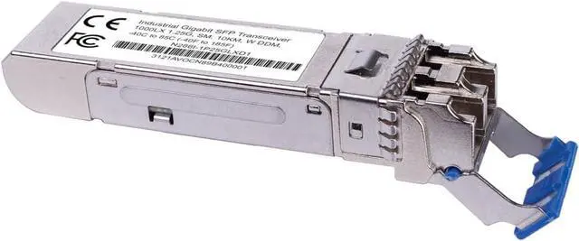 Alt view image 2 of 7 - Tripp Lite Gigabit Industrial SFP Transceiver, Singlemode Fiber, 1000Base-LX, LC Duplex, DDM, Bi-Directional, 1.25 Gbps, Up to 6.2 Miles / 10 Km, 1-Year Warranty (N286I-1P25GLXD1)