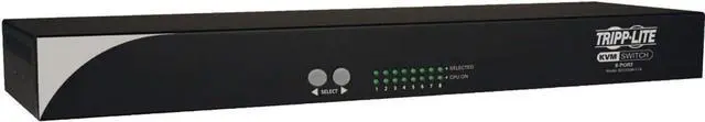 Main image of TRIPP LITE 8-Port Rackmount Cat5 KVM Switch PS2 to USB Input Adapter 1URM (B072-008-1A)