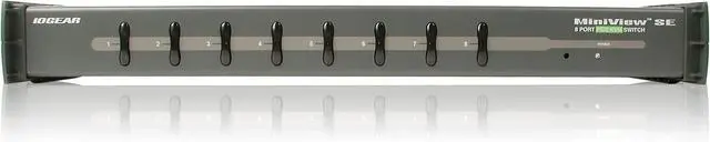 Alt view image 3 of 5 - IOGEAR 8 Port MiniView Ultra KVM Switch, GCS138