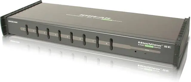Alt view image 5 of 5 - IOGEAR 8 Port MiniView Ultra KVM Switch, GCS138