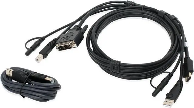 Alt view image 2 of 2 - IOGEAR HDMI to DVI, USB KVM Cable Kit with Audio (TAA), 6-Foot G2L7H02UTAA3