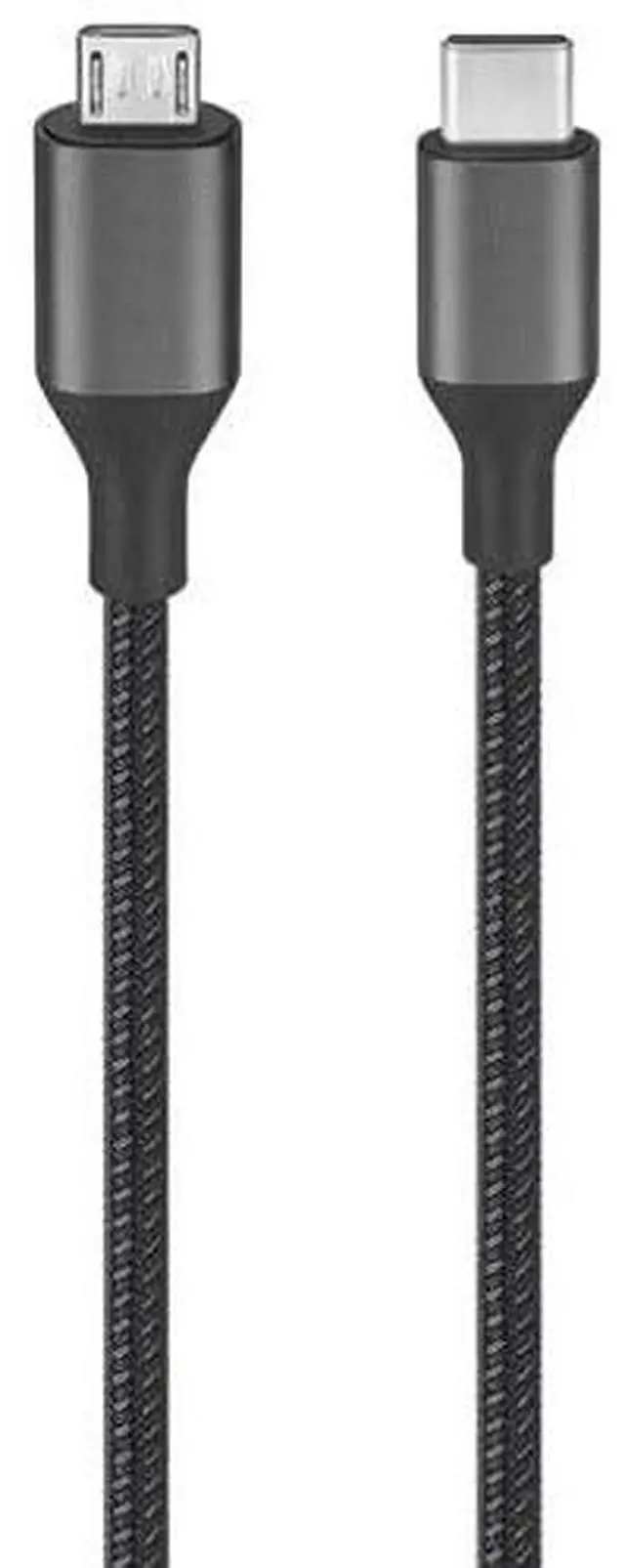 Main image of INSIGNIA USB-C Cables for Charging, Data Transfer & Device Connectivity, Multiple Connector Types and Lengths, Black (USB-C to Micro USB Cable (3.3 ft))