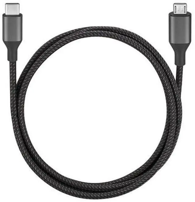 Alt view image 2 of 4 - INSIGNIA USB-C Cables for Charging, Data Transfer & Device Connectivity, Multiple Connector Types and Lengths, Black (USB-C to Micro USB Cable (3.3 ft))