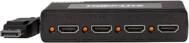 Alt view image 3 of 7 - Tripp Lite DisplayPort to HDMI Adatper, 4 Monitor Display Splitter, 4K@60Hz, DP to 4X HDMI - Extend, Mirror, & Video Wall - DisplayPort MST 4-Port Hub, Plug-and-Play, 3-Year Warranty (B156-004-HD-V3)