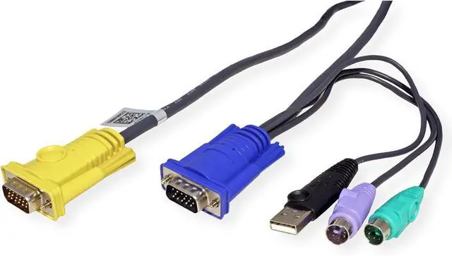 Alt view image 2 of 2 - ATEN 5302UP PS/2 USB KVM Cable 1.8 m