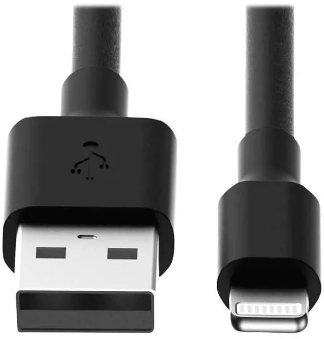 Alt view image 3 of 5 - Tripp Lite M100-003-BK USB-A to Lightning Cable, MFi Certified Sync & Charge for iPhone/iPad/iPod, 3 ft (0.9 m), Black Apple Charger Cord, Cloud Care Pre-Configured Bundle Eligible (10 Pack)