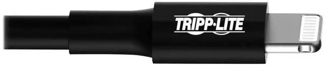 Alt view image 5 of 5 - Tripp Lite M100-003-BK USB-A to Lightning Cable, MFi Certified Sync & Charge for iPhone/iPad/iPod, 3 ft (0.9 m), Black Apple Charger Cord, Cloud Care Pre-Configured Bundle Eligible (10 Pack)