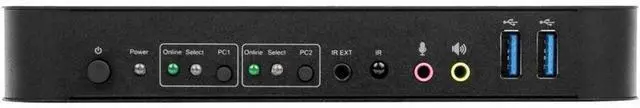 Main image of SolidKVM SK05 DisplayPort 1.4 and USB 3.0 2×1 KVM Switch 4K@60Hz, HDR, HDCP 2.2, IR, DP 1.4, USB Sharing, USB 3.0 Cables