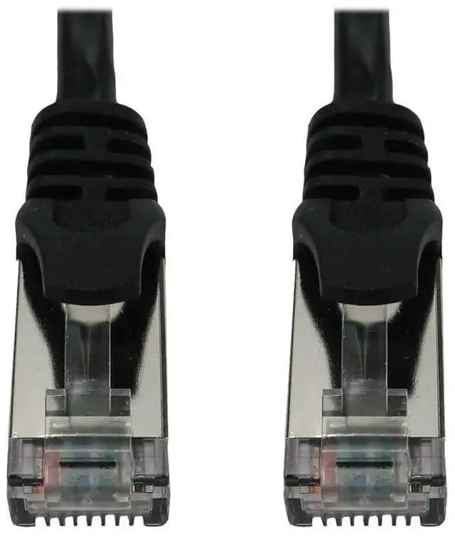 Main image of Tripp Lite Eaton Series N262-S07-BK Cat6a 10G Shielded Slim Snagless STP Ethernet Patch Cable RJ45 7 ft Black 600MHz PoE EMI/RFI Protection Cloud Care Pre-Configured Bundle Eligible (10 Pack)