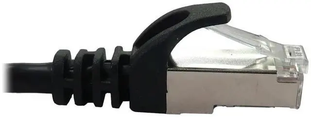 Alt view image 2 of 4 - Tripp Lite Eaton Series N262-S07-BK Cat6a 10G Shielded Slim Snagless STP Ethernet Patch Cable RJ45 7 ft Black 600MHz PoE EMI/RFI Protection Cloud Care Pre-Configured Bundle Eligible (10 Pack)